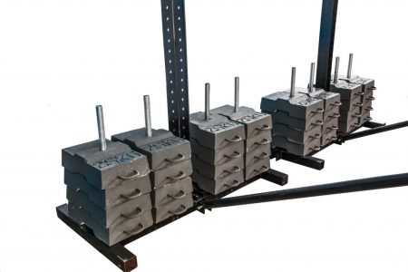 cavalete com contrapeso